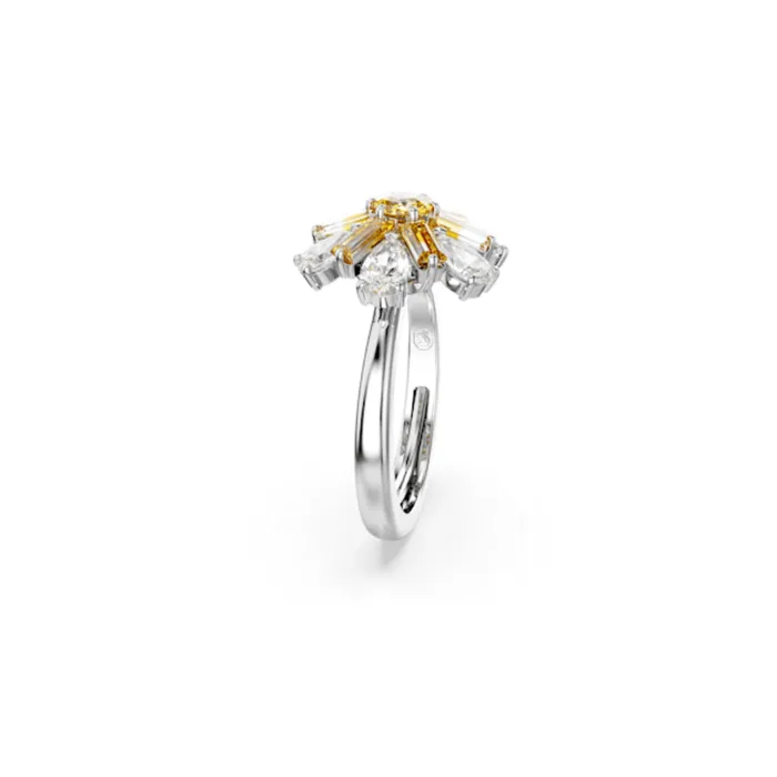 Swarovski Rings Swarovski Idyllia Cocktail Ring Mixed cuts Flower Yellow Rhodium plated 5055 Swarovski Rings Swarovski Idyllia Cocktail Ring Mixed cuts Flower Yellow Rhodium plated 5055