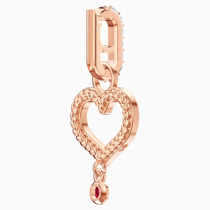 Swarovski Rings SwarovskiRemix Collection Heart CharmWhite RoseGold ToneOne Size Swarovski Rings SwarovskiRemix Collection Heart CharmWhite RoseGold ToneOne Size