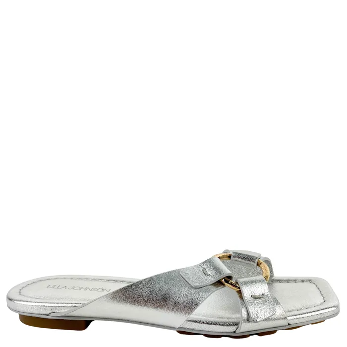 Ulla Johnson Anya Slides in Metallic Silver Ulla Johnson Earrings