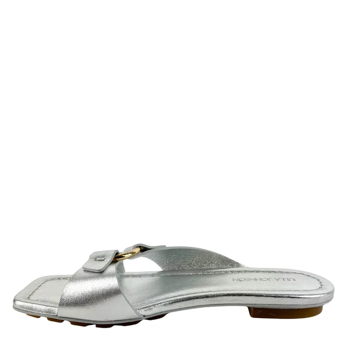 Ulla Johnson Anya Slides in Metallic Silver Ulla Johnson Earrings