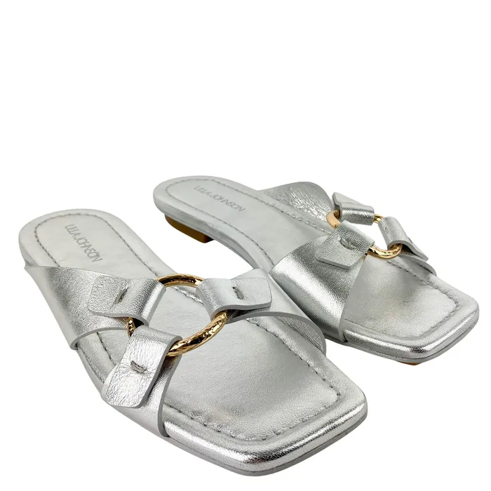 Ulla Johnson Anya Slides in Metallic Silver Ulla Johnson Earrings