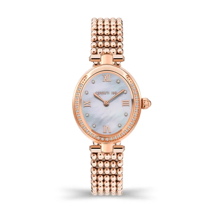 Watches Cerruti 1881 Nemi Women White Mop And Silver Watch Cerruti