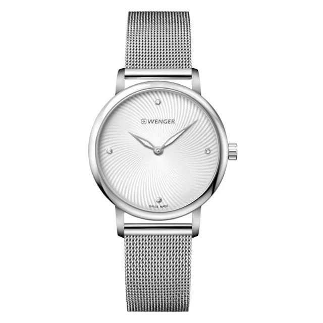 Wenger Bracelets Wenger Womens Urban Donnissima Silver Dial Stainless Steel Mesh Bracelet Watch Wenger Bracelets Wenger Womens Urban Donnissima Silver Dial Stainless Steel Mesh Bracelet Watch