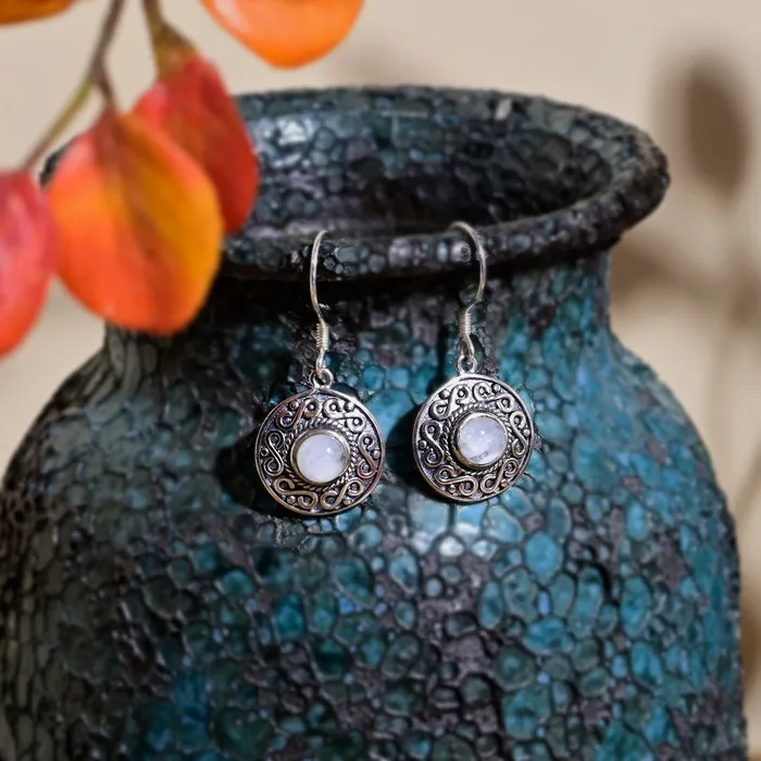 wickedafstore Earrings Moonstone Drop Earrings