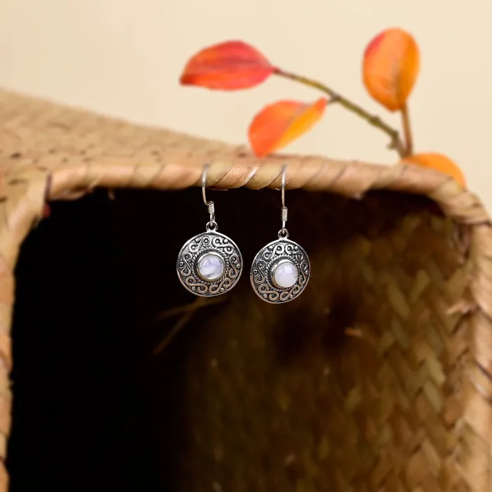 wickedafstore Earrings Moonstone Drop Earrings